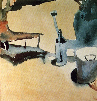 Flower Stand with Watering Can and Bucket Paul Klee